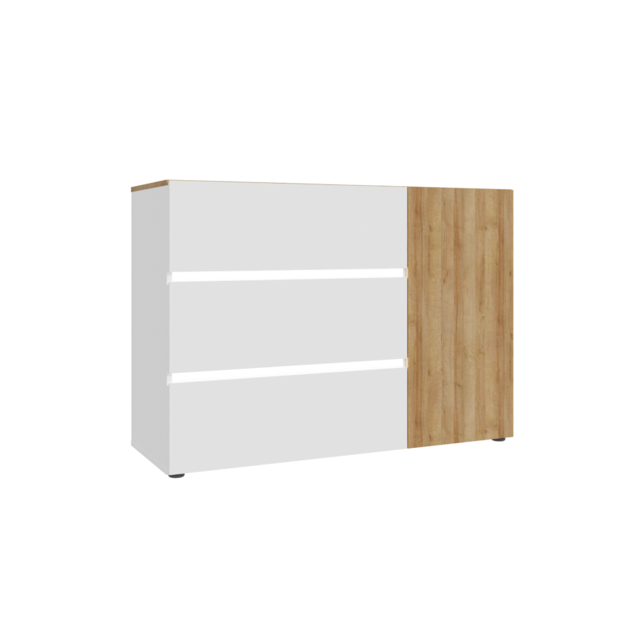 Commode LENYBELARDO - Chêne / Blanc Commodes et coiffeuses