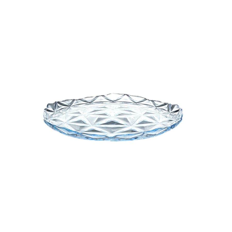 Assiette Dessert Transparente ESTRELLA 20cm - Bleu Serviteurs