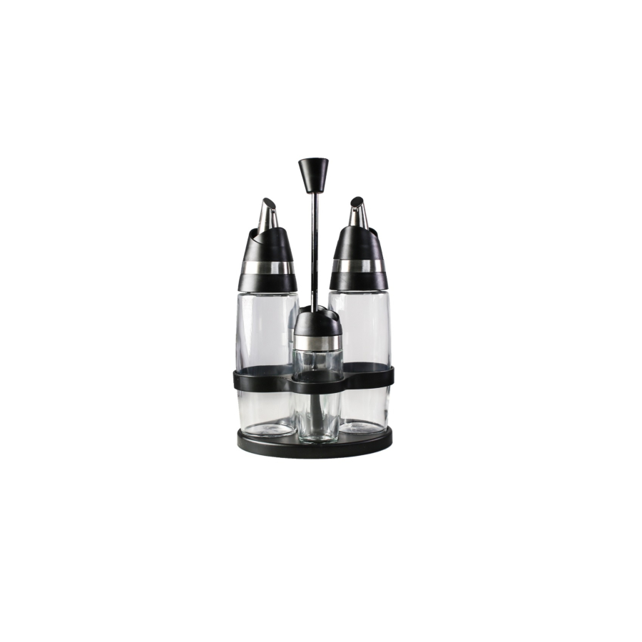 Set De Vinaigrette Avec Support 300ml/100ml - Blanc Rangement cuisine