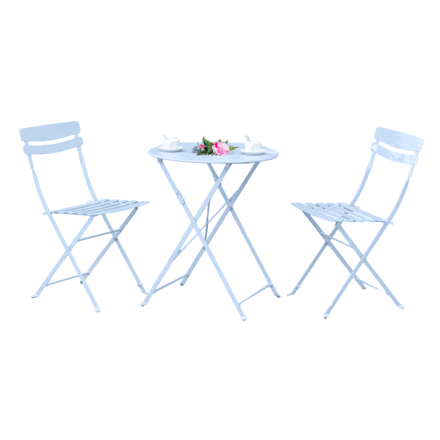Set Bistrot BAIHE Avec 2 Chaises + Table Meubles jardin