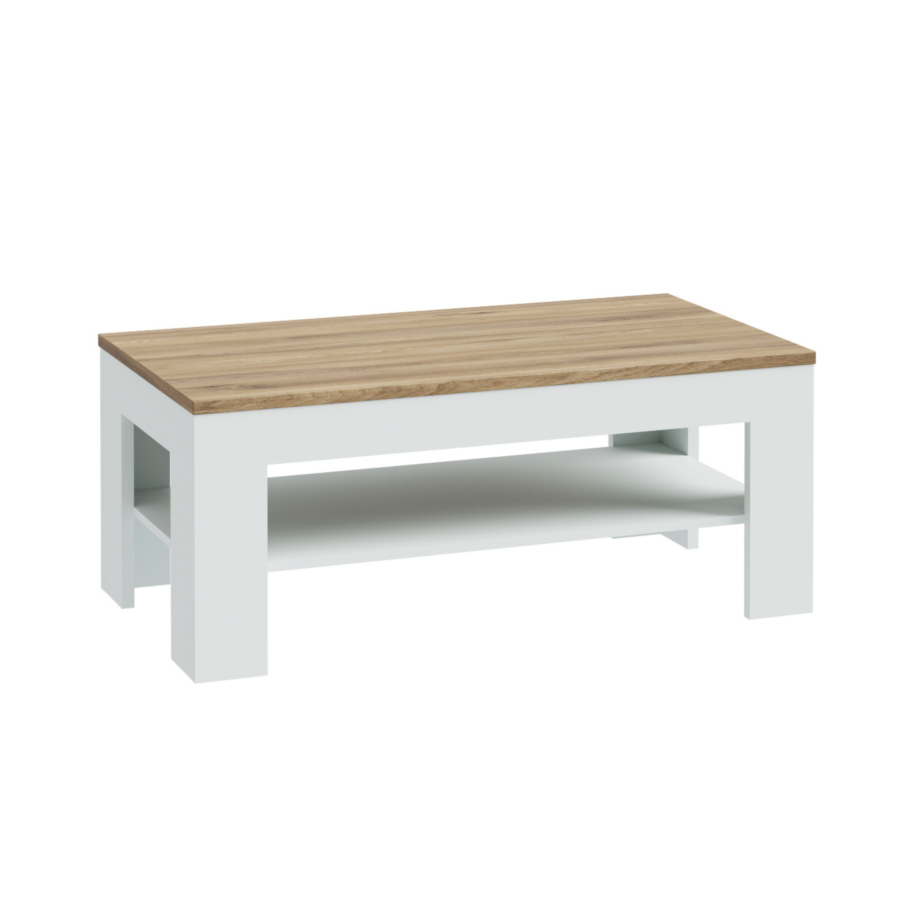 Table Basse LEWISVILLE - Beige / Blanc Séjour