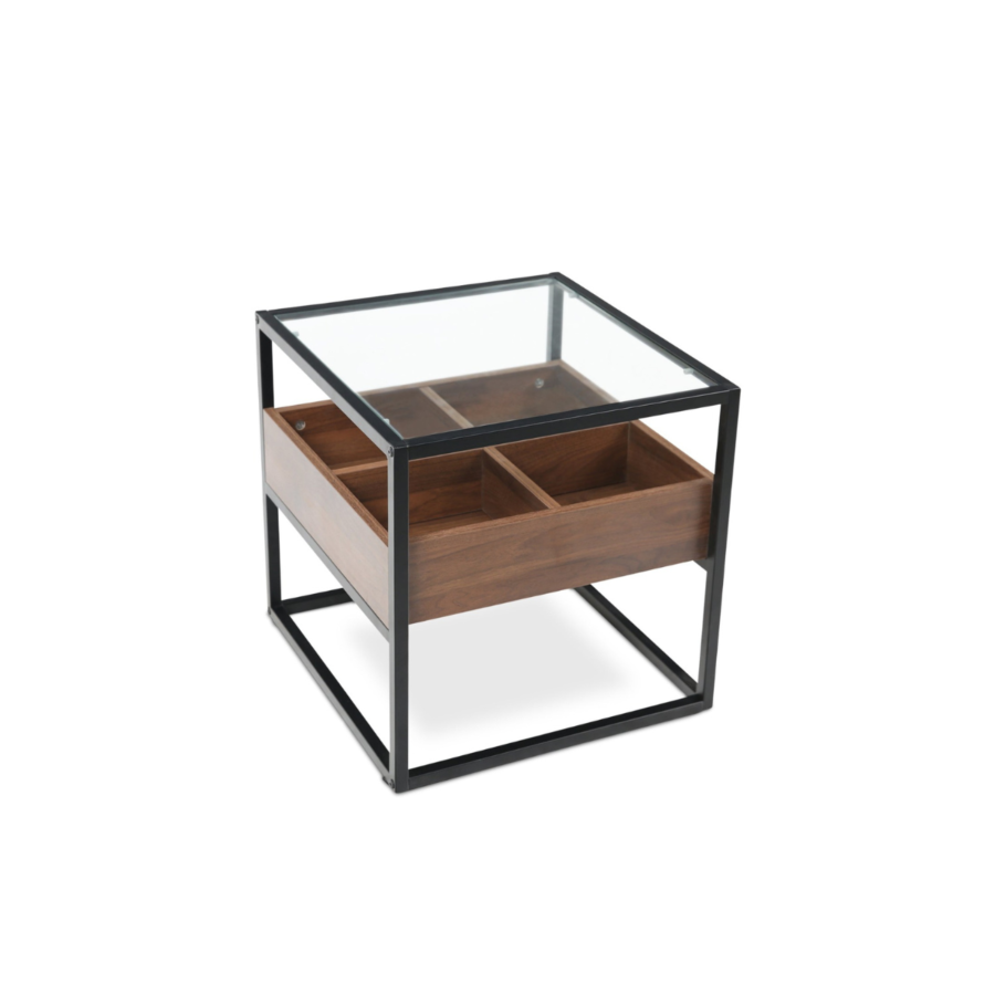TABLE DE COIN SUWAN - Marron Vente Flash