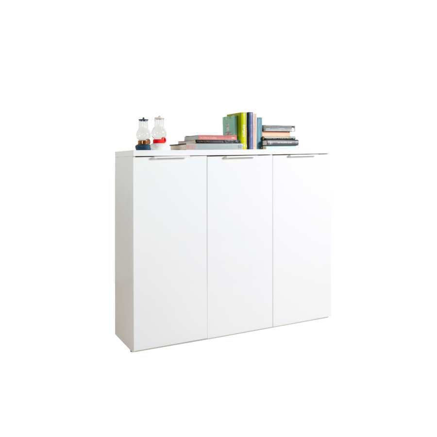 Meuble Multifonction MUNDI 3 portes - Blanc Soldes été vague 2