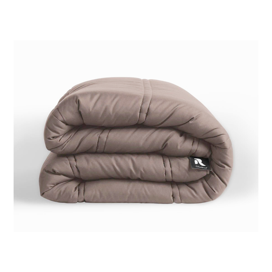 COUETTE R MONOCHROME 260x240 300g - BEIGE FONCÉ Textile