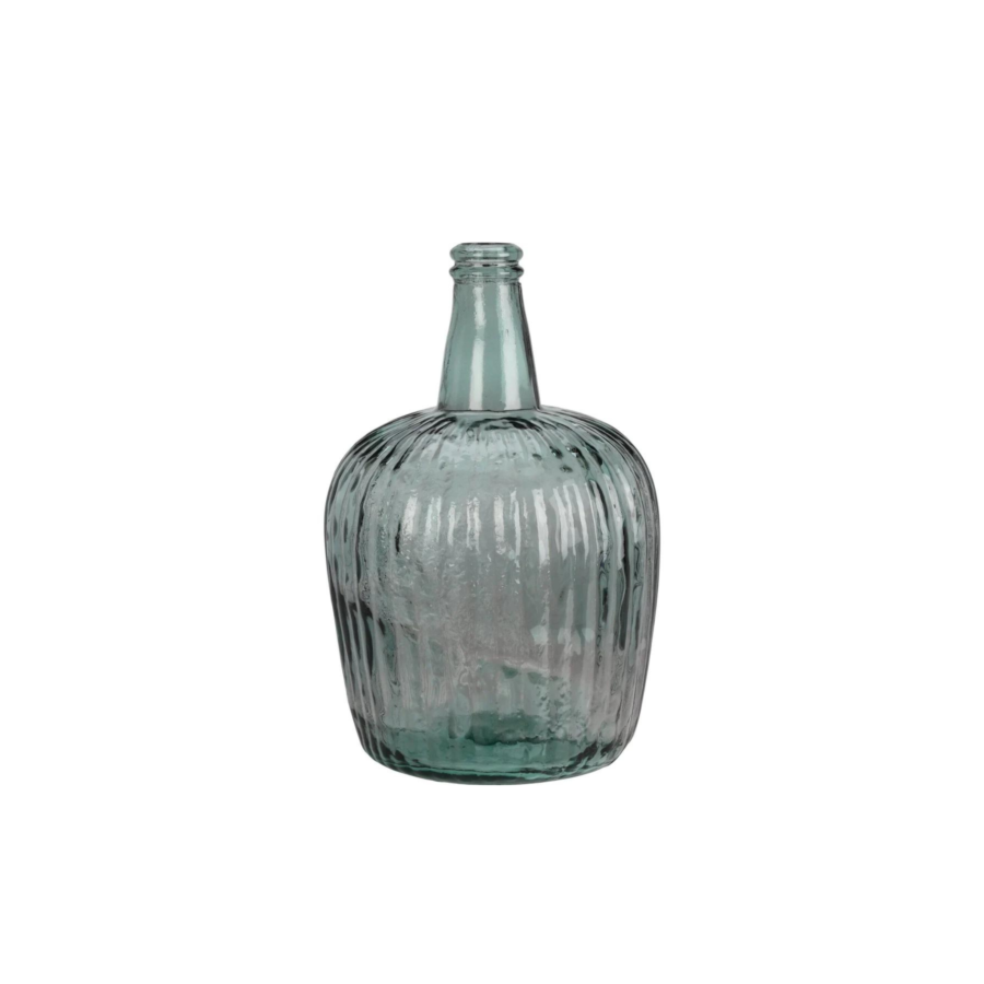 Vase En Verre 22x37cm - Bleu Vases