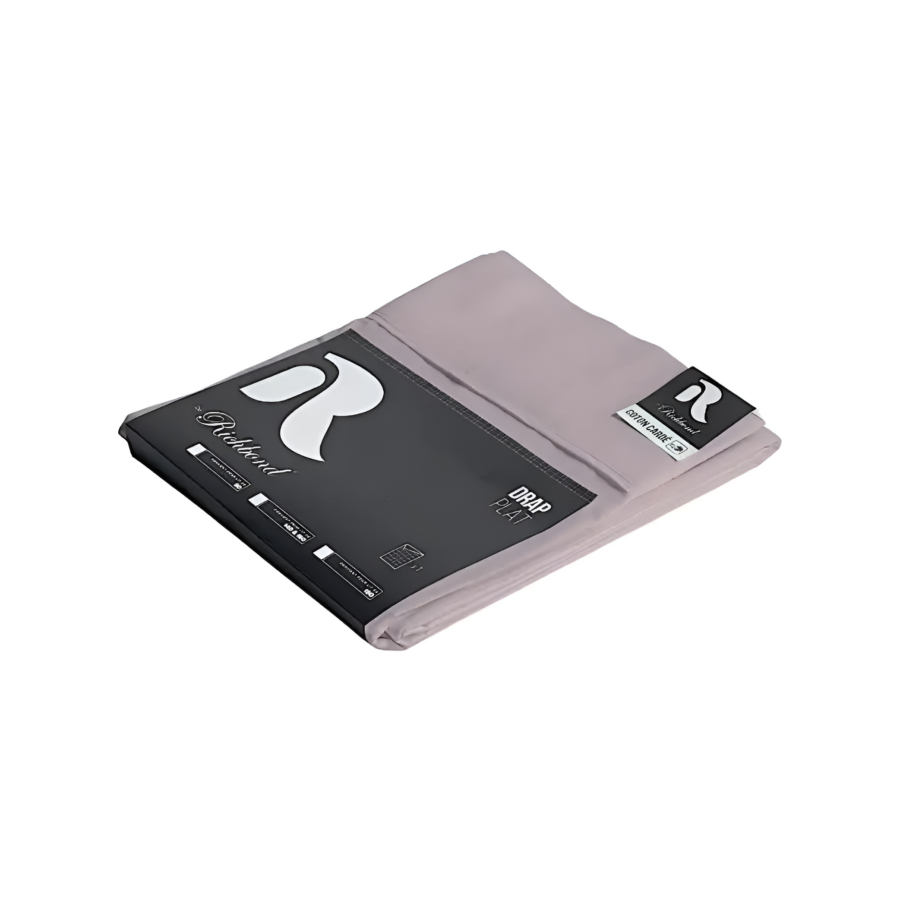 Drap Plat Richbond Coton Cardé 180X270 - Lavande Essentiel HIVER