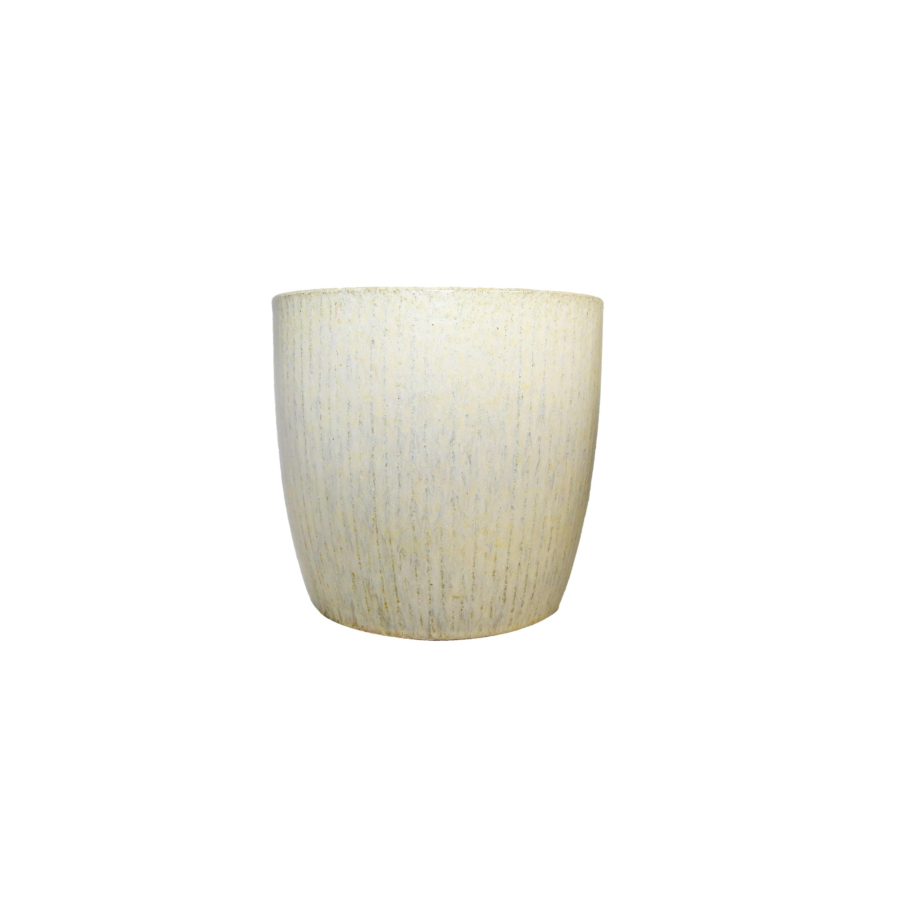 Pot De fleurs 22.5x22.5x21cm - Beige Soldes été vague 2