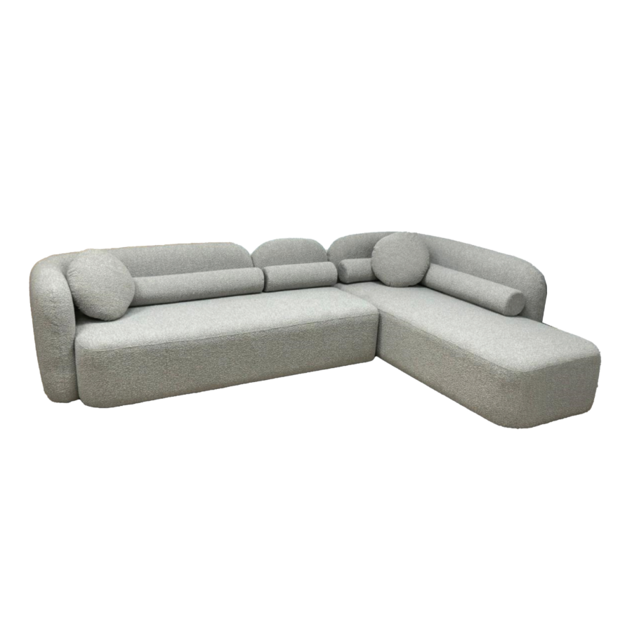 Canapé D'angle Droit LOFT - Gris Sofa-printemps