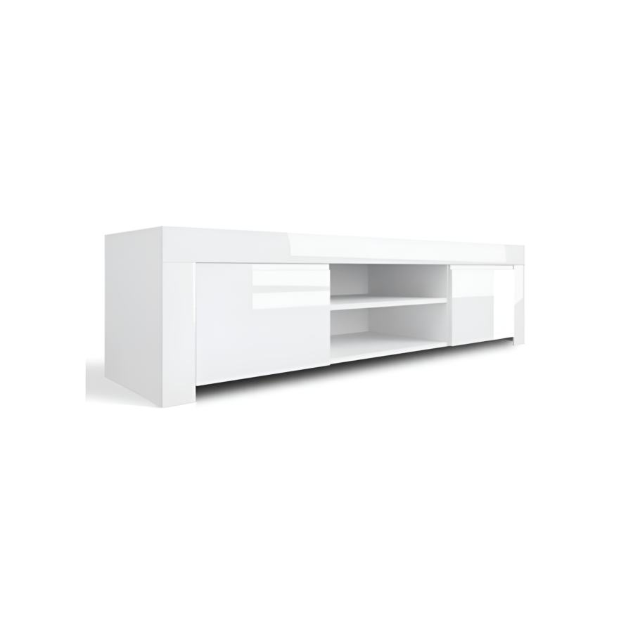 Grand Meuble Tv Amalfi 190Cm - Blanc Séjour