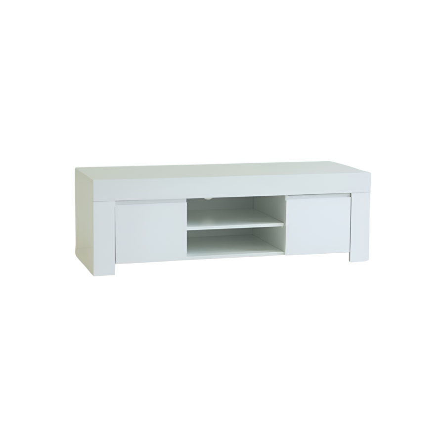 Grand Meuble Tv Amalfi 140Cm - Blanc Séjour