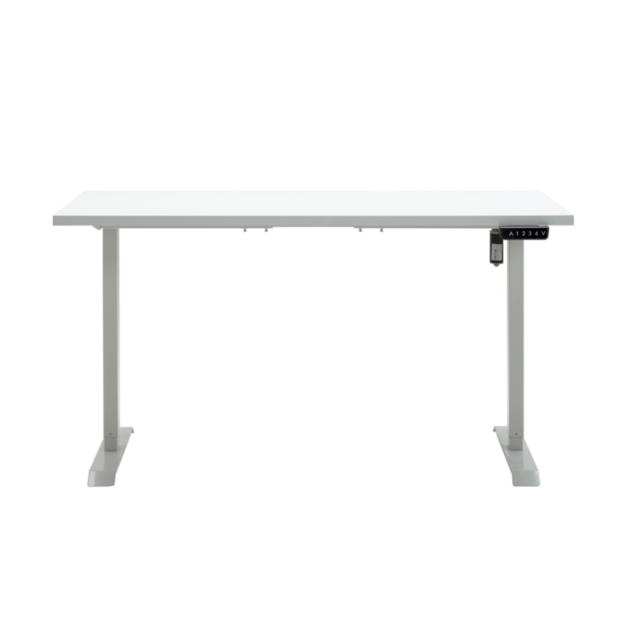 Bureau Assis-Debout électrique DISEGNO - Blanc Nacré Bureau Junior