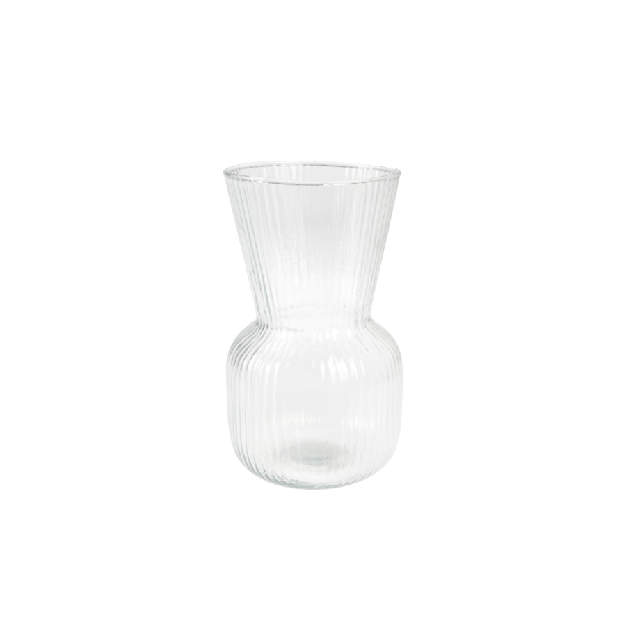 VASE EN VERRE 9,5cm - Blanc Soldes été