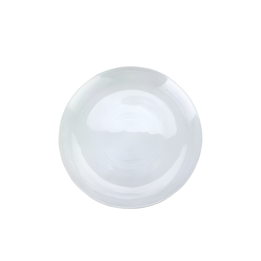 ASSIETTE VERRE 28cm - Blanc Serviteurs