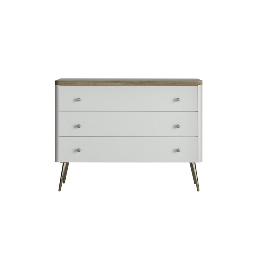 Commode LIDYA - Blanc / Beige Commodes et coiffeuses