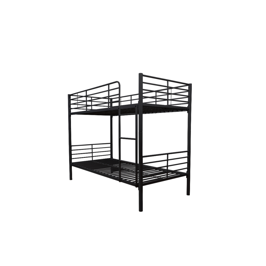 LITS SUPERPOSES ROSE 90x190 - NOIR Chambre enfant