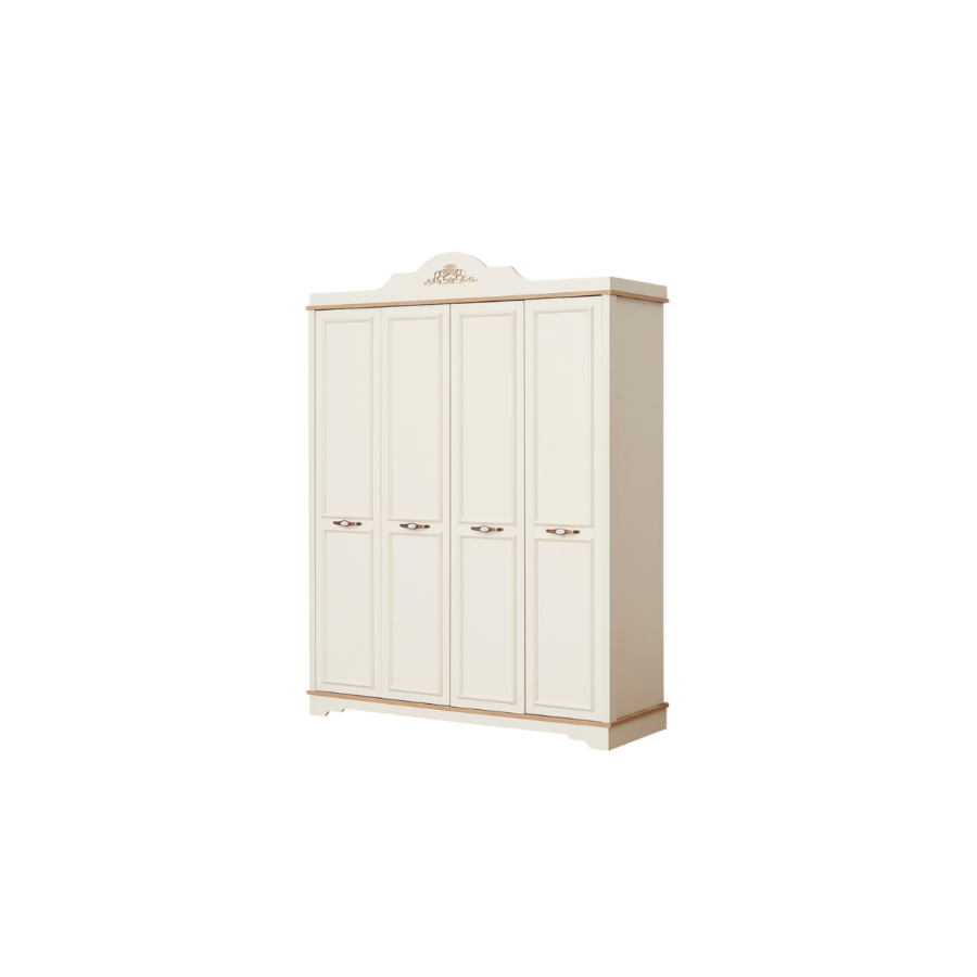 Armoire AYLA - Blanc / Chêne Chambre enfant