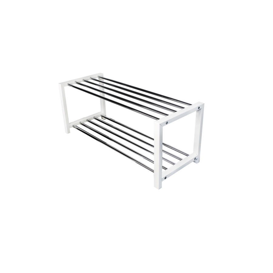 Etagère À Chaussures À 2 Niveaux DORRIGO - Blanc Accessoires-rangements