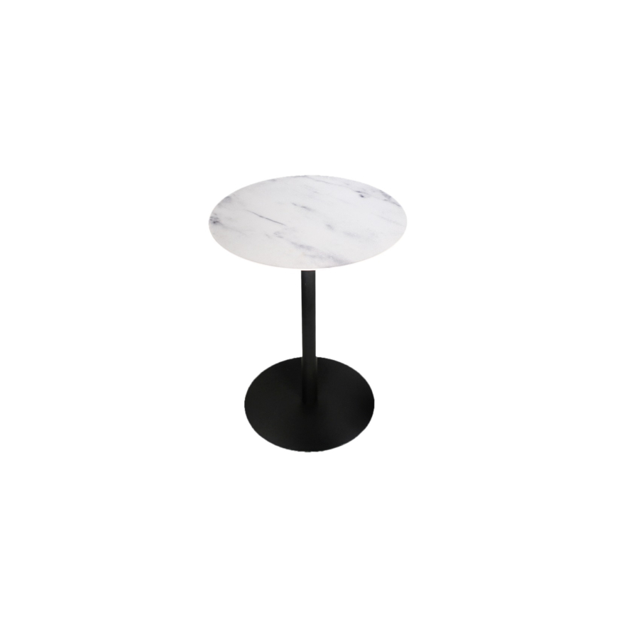 Table D'appoint JASPER - Blanc / Noir Soldes été vague 2