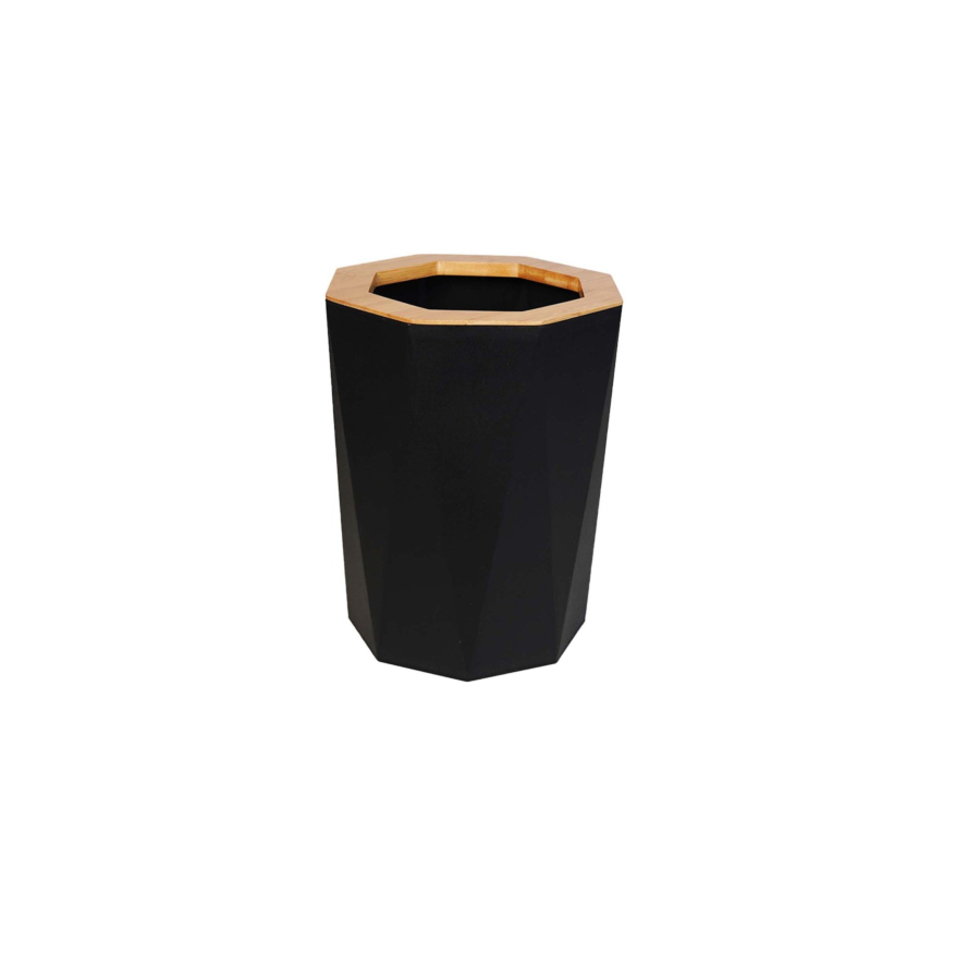 Poubelle 5L 25cm - Noir Salle de Bain