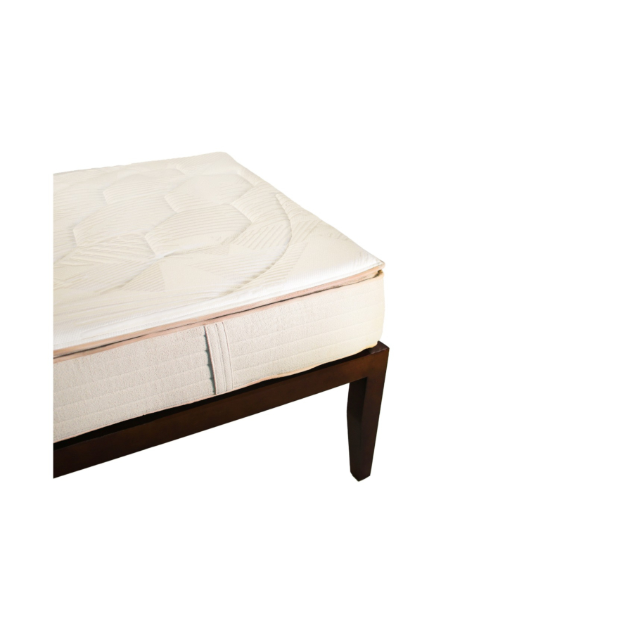 MATELAS KINEDORSAL LUXOMNIA 90x190cm - Beige / Blanc Matelas