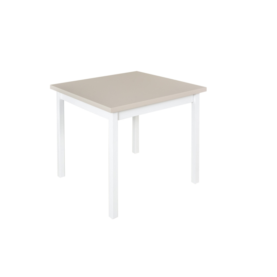 Table à Manger MAX avec piètement Blanc - Taupe Tables à manger