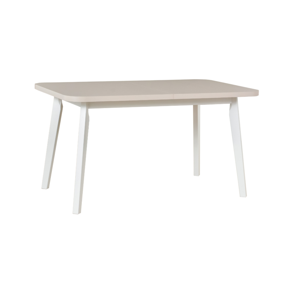 Table à Manger OSLO avec piètement Blanc - Taupe Tables à manger