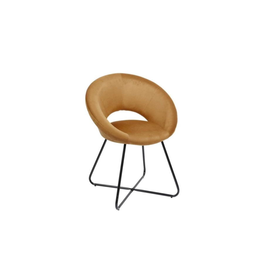 Fauteuil GIULIA Rond - Jaune Fauteuil simple