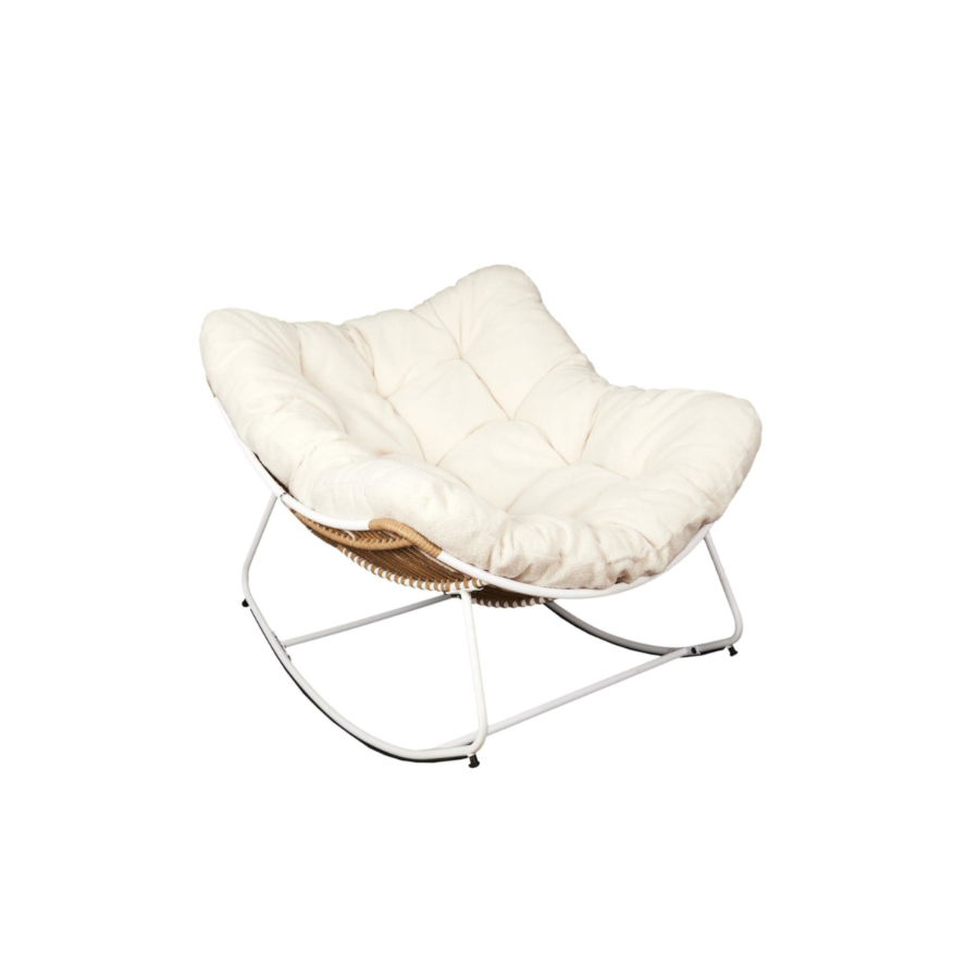 Fauteuil BOUCLETTE ODIN - Blanc Sofa