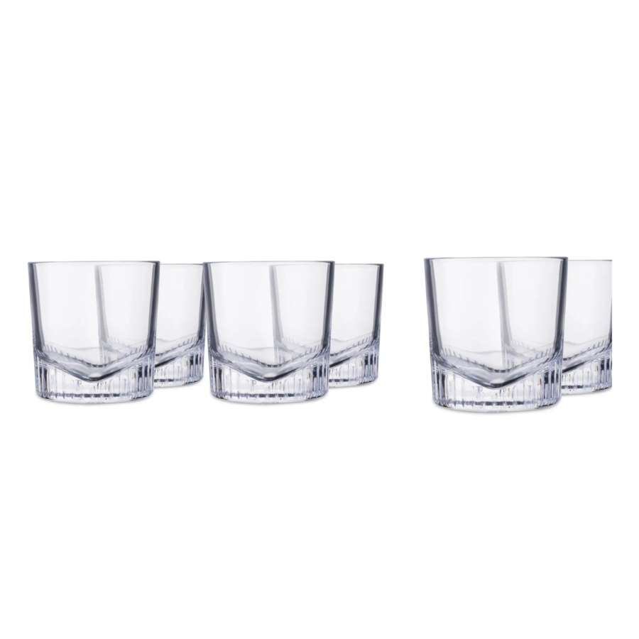 Set De 6 Verres CALDERA En Crystal 32cl - Blanc Verres d'eau