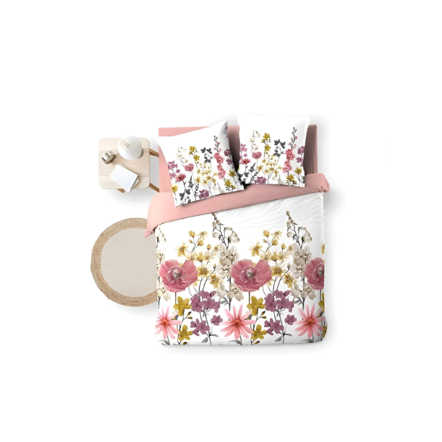 Parure De Lit 3 Pièces 260x240cm ROSINE - Multicouleur Promos printemps