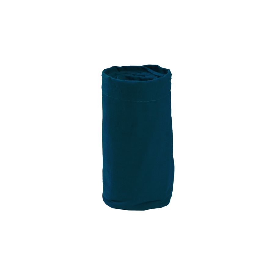 Drap Housse UNI FLANELLE 180x200cm - Bleu Marine Textile