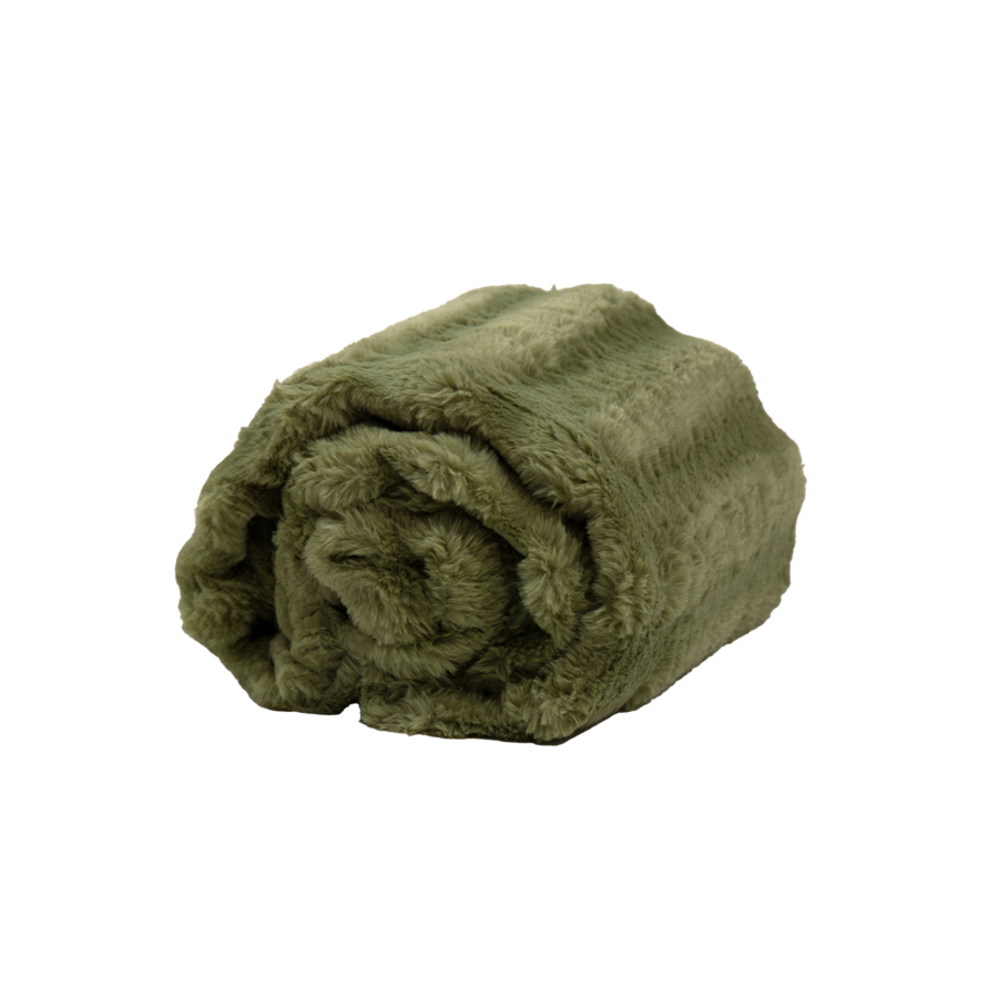 Plaid Fausse Fourrure - Vert Plaid et couvertures