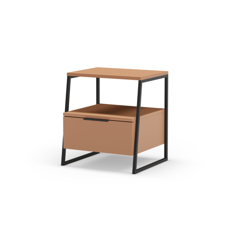 Table De Chevet VELIA - Terracotta / Noir Soldes été vague 2