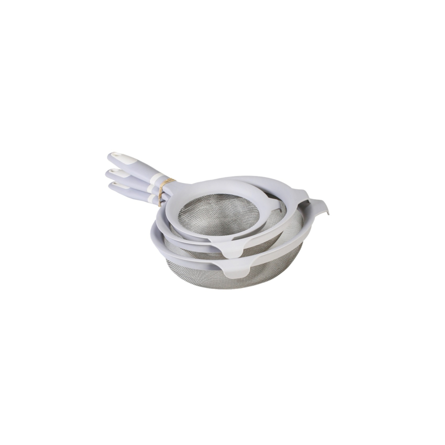 Set De 3 Passoires À Mailles Fines - Gris Soldes été