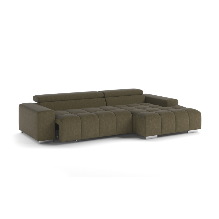 Canapé d'angle ORION Avec Fonction Relax - Vert Foncé Sofa-printemps
