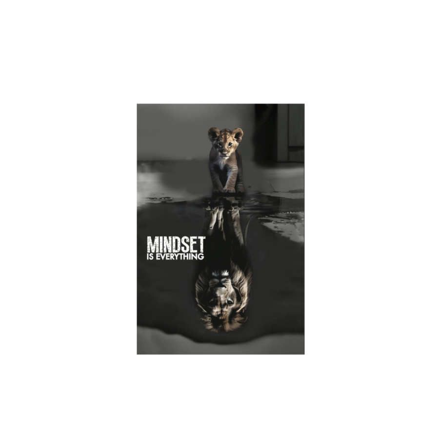 Tableau Mindset De Lion 40x60cm Sans Cadre - Multicouleur Tableaux