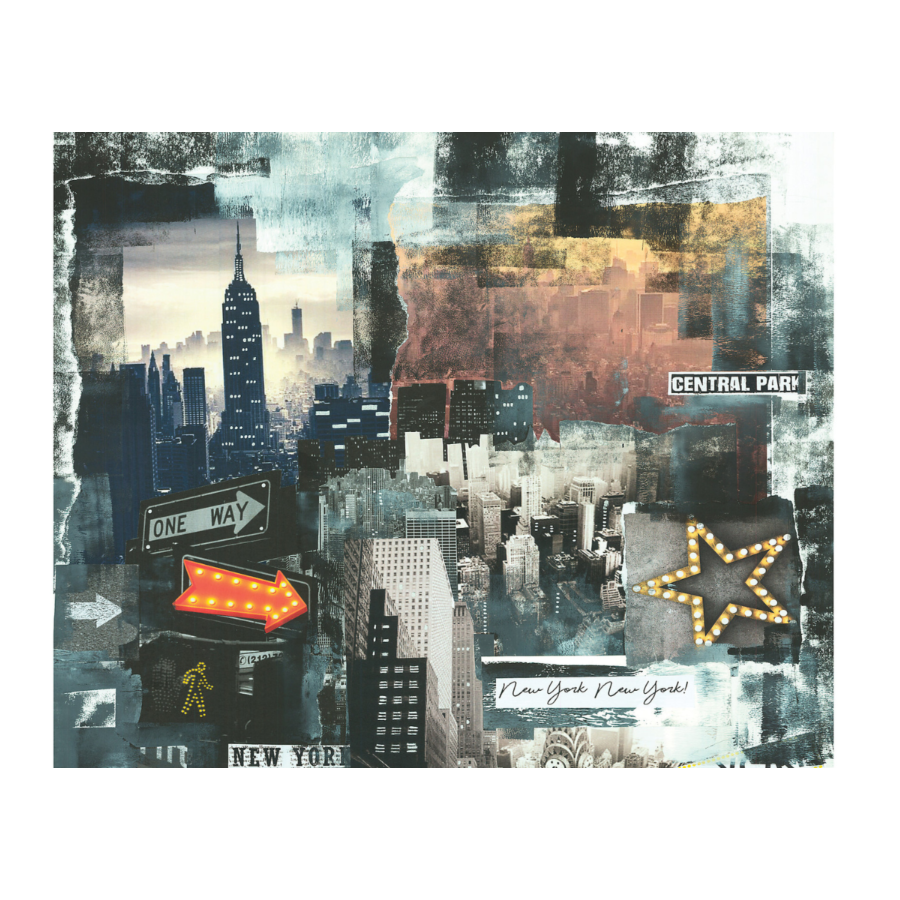 Papier Peint NEW YORK 10m - Multicouleur Papier peint