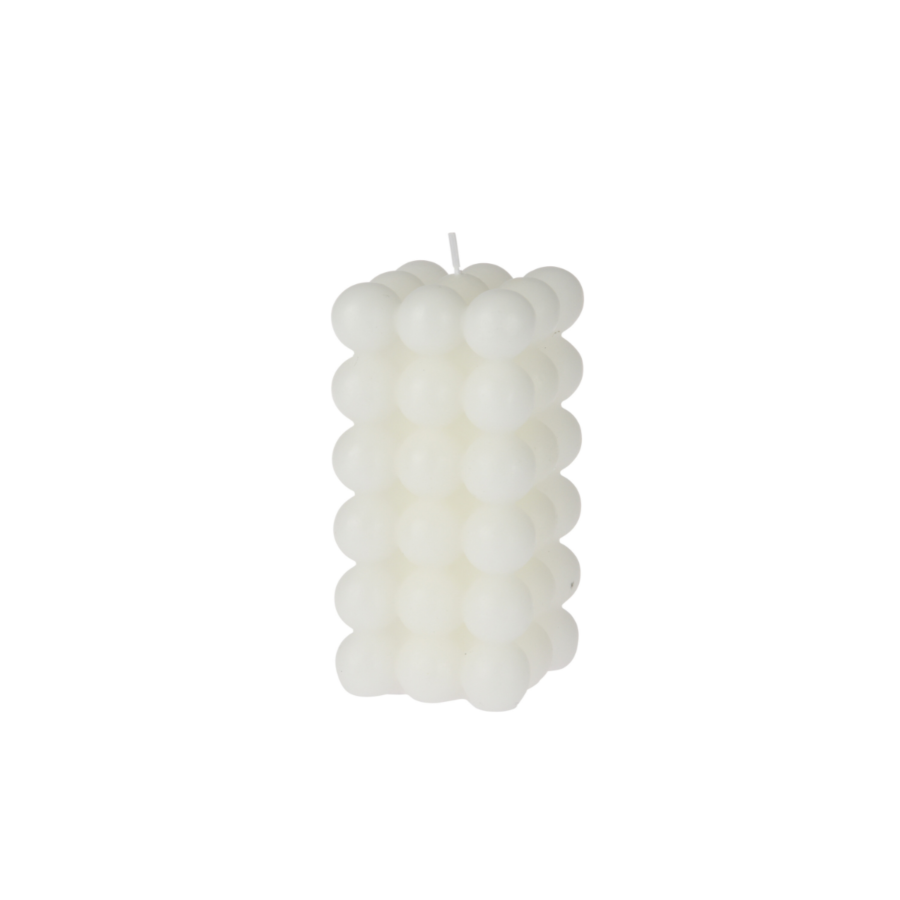 Bougie Carrée 6x6x12cm - Blanc Cassé Accessoires