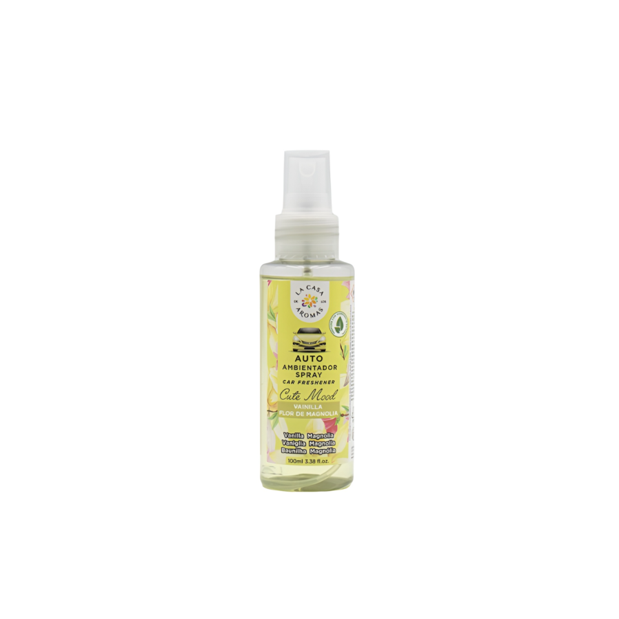 Désodorisant Spray Voiture VANILLE & MAGNOLIA - Jaune Parfums d'ambiance / huiles essentielles