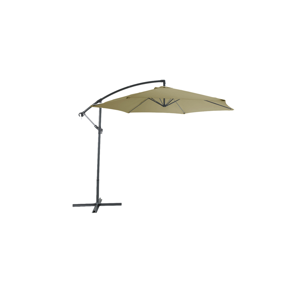 PARASOL DEPORTE WAVES AVEC AIRVENT 300CM - TAUPE Meubles jardin