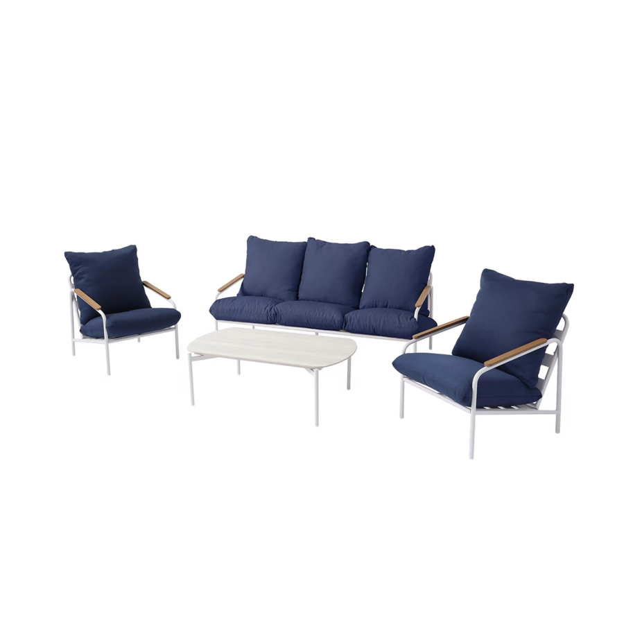 SALON De JARDIN BAYSIDE - Bleu Meubles jardin