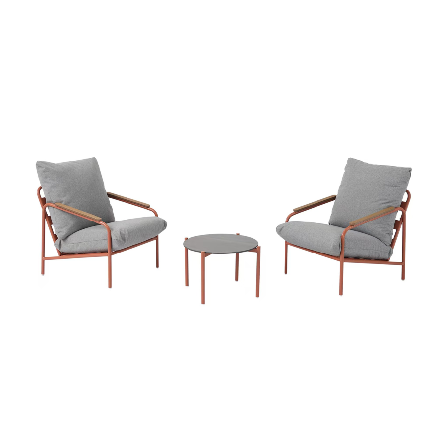SET BALCON BAYSIDE - Gris Meuble extérieur