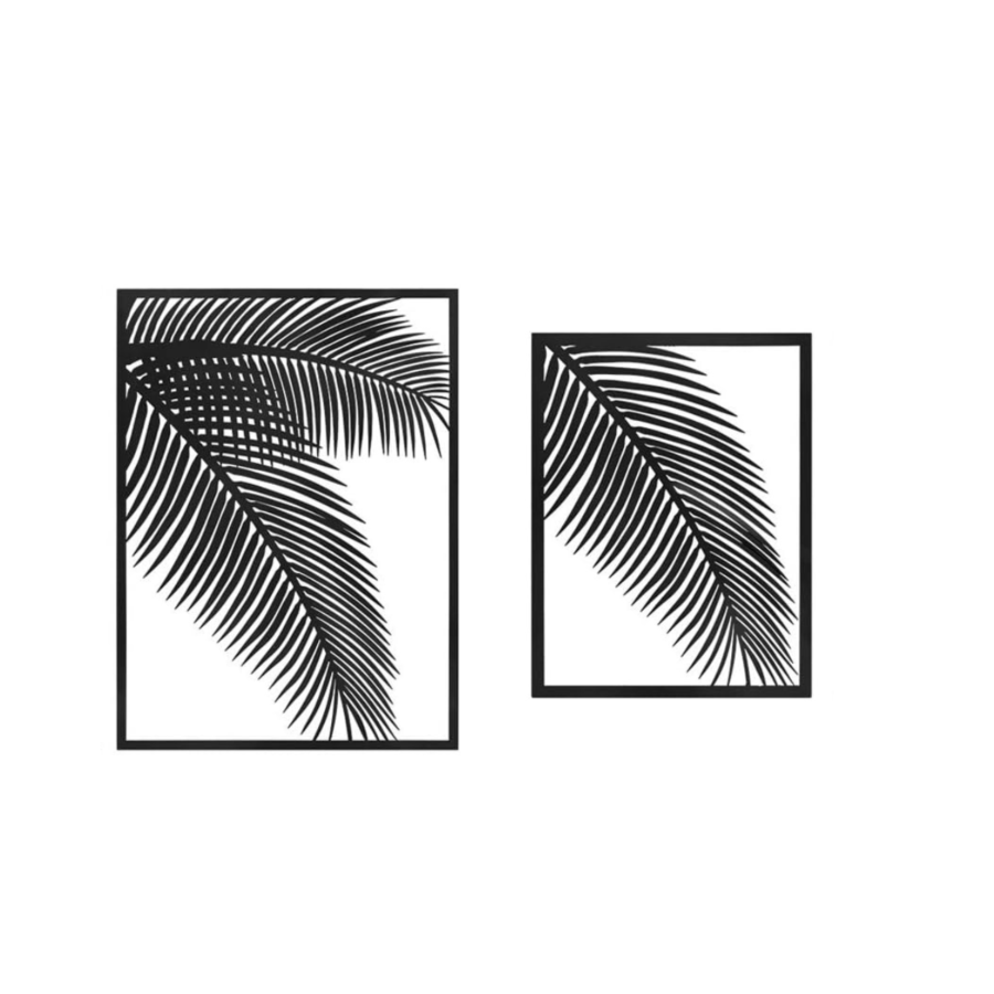 SET DE TABLEAUX DECORATIFS - Noir Soldes été vague 2