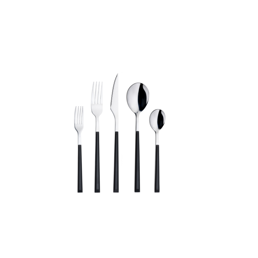 Set de couverts de 20 pièces - Noir Soldes été vague 2