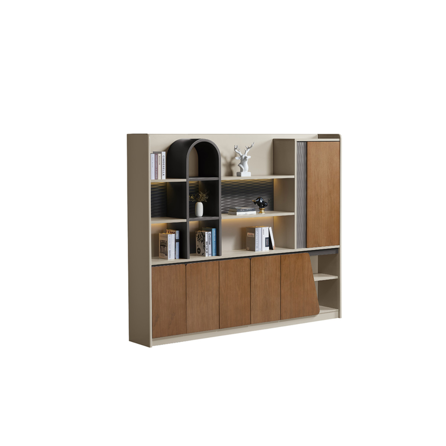 Élément De rangement CASCADE VENEER - Marron / Taupe Rangement professionnel