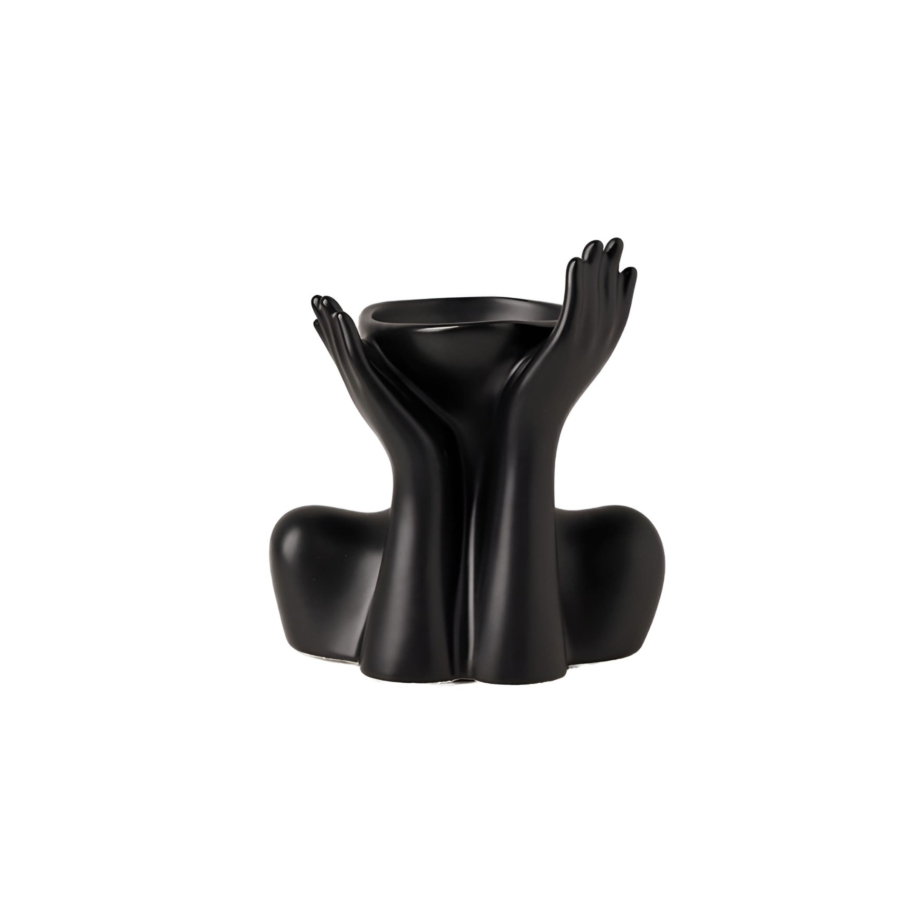 Vase Humain Créatif - Noir Accessoires