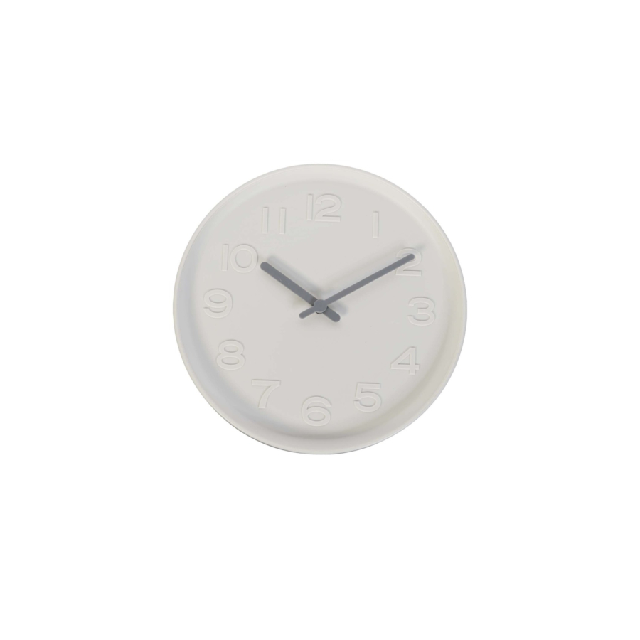 HORLOGE MURALE 32 cm - Blanc Décorations