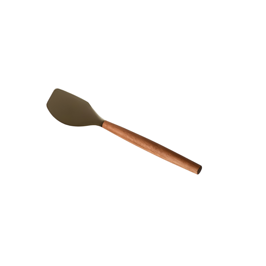 Spatule Acacia avec silicone, 32x6,2cm - Beige Art de la table