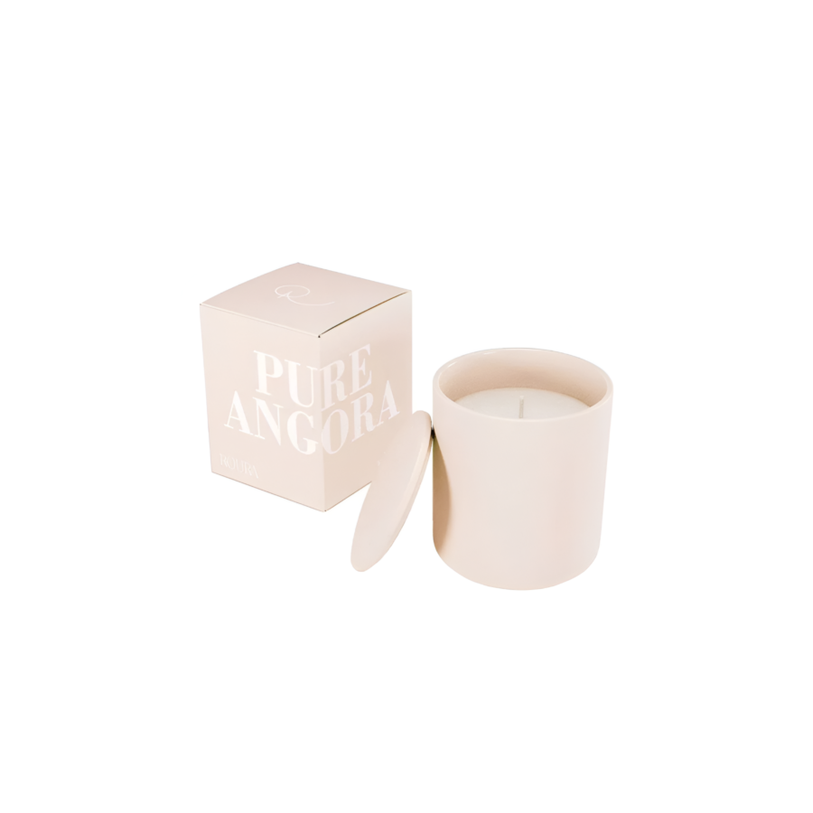 Bougie Parfumée En Porcelaine Avec Couvercle - Rose Soldes été