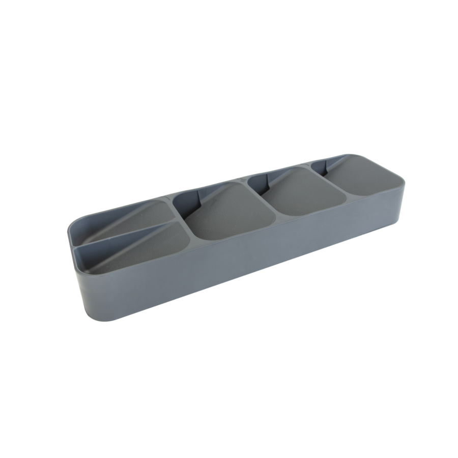 ORGANISATEUR COMPACT DE COUVERTS 5 CELLULES - Gris Accessoires-rangements